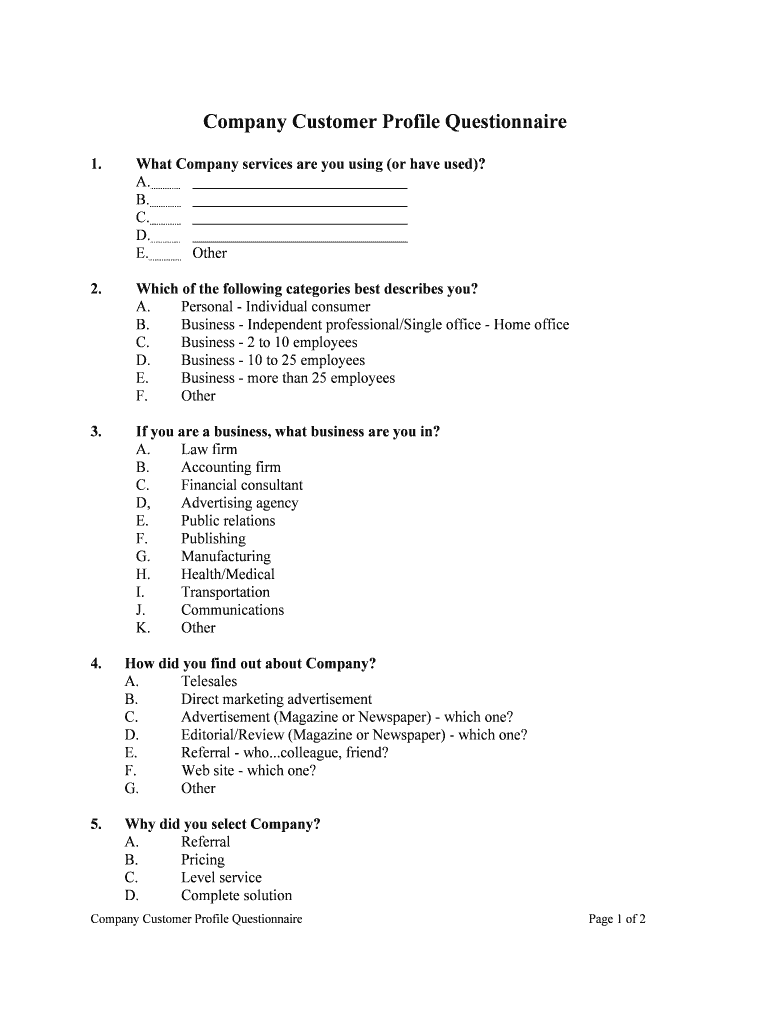 Social Media Questionnaire for New Clients 42 Questions to  Form