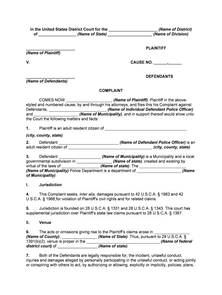 Contact United States District Court  Form