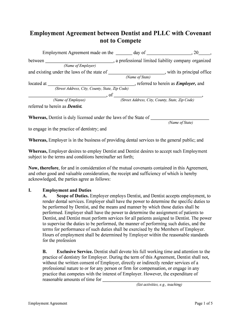 What is a Non Compete Agreement in HR?  Form