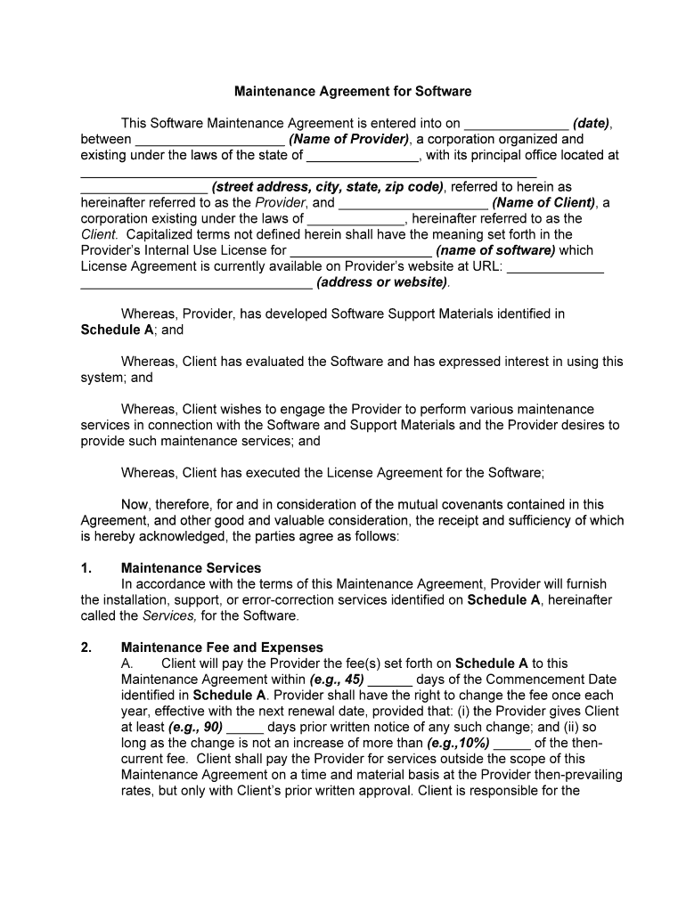 SOFTWARE LICENSE and SUPPORT AGREEMENT by and  Form