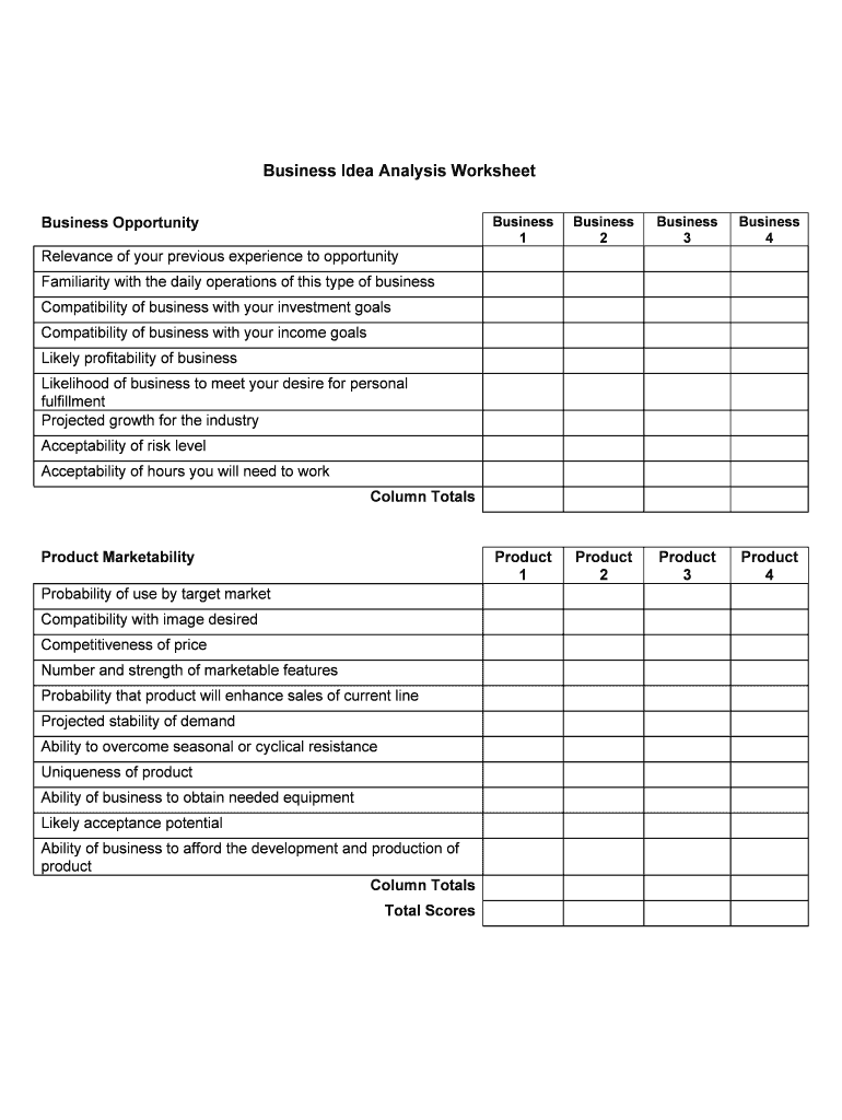 5 Factors to Use When Evaluating a Business Opportunity  Form