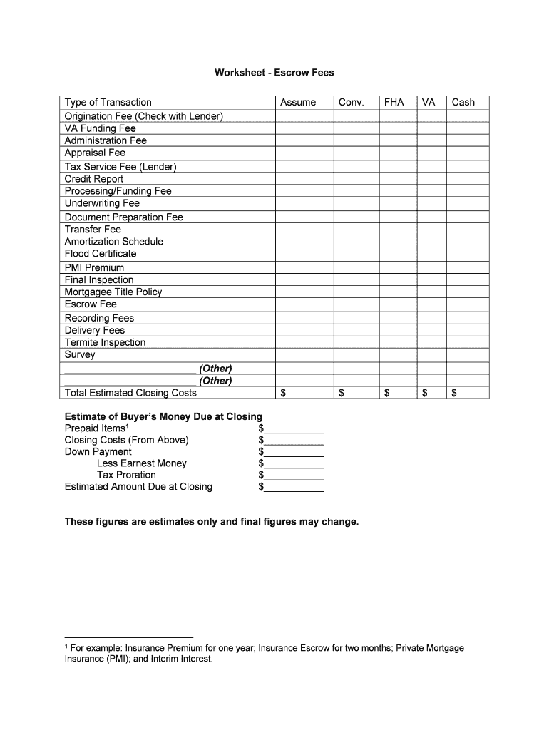 Chapter 8 Borrower Fees and Charges and the VA Funding  Form