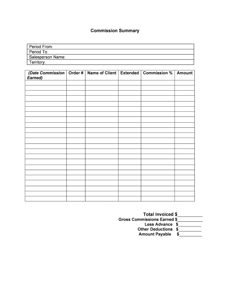 Commissions and Splits in Real Estate Agent Compensation  Form