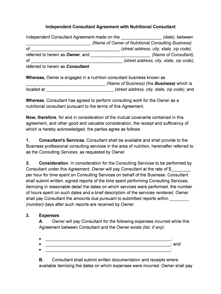 UK Independent Consultant Boulevard 9 2AH ApplicationAgreement  Form