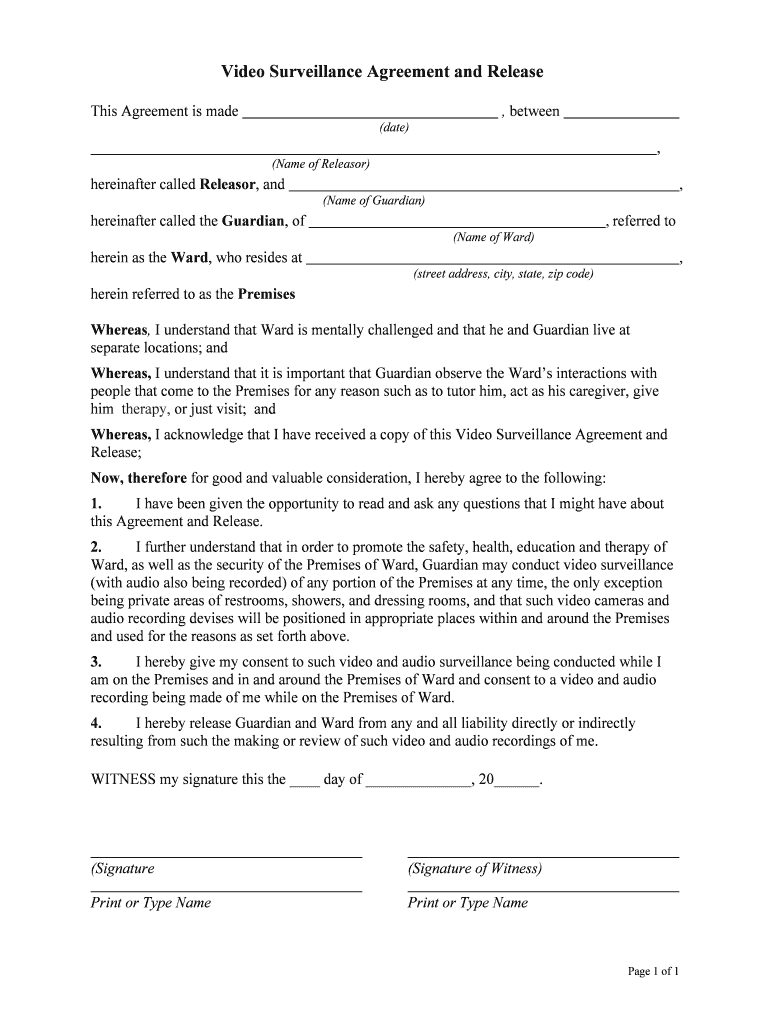 Below is a Copy of Our Waiver that Will Piney Hills and  Form