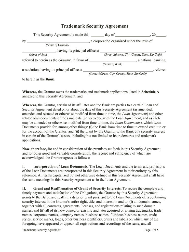 Trademark Security Agreement, Dated as of April 25 SEC Gov  Form