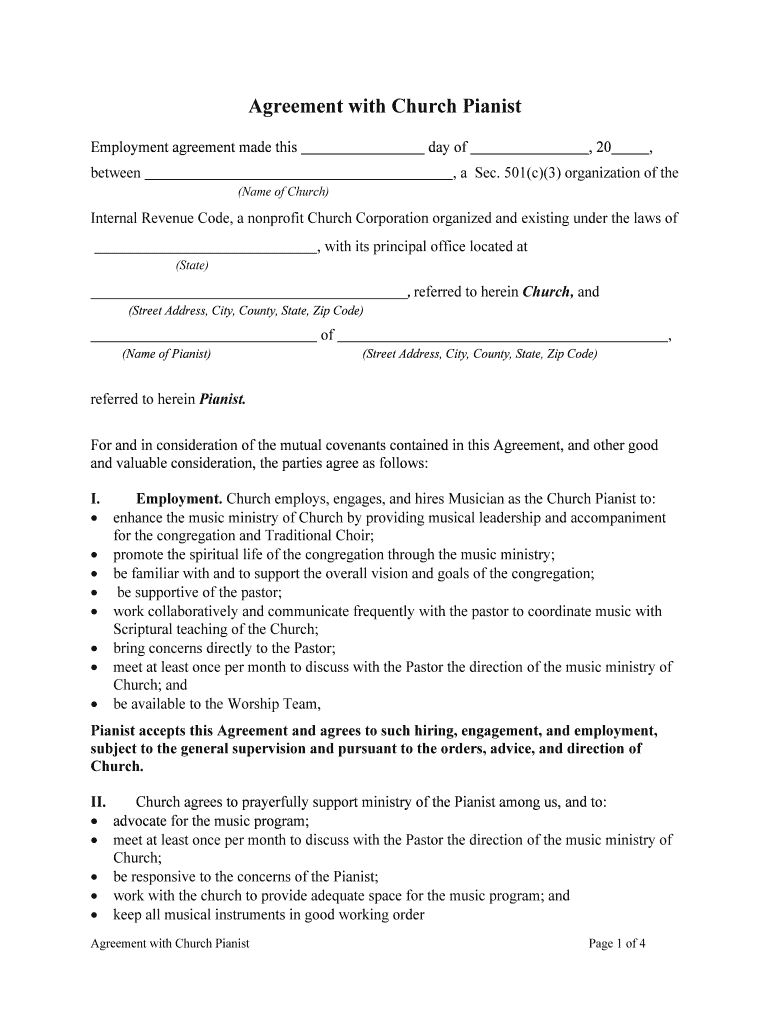 Churches &amp;amp; Religious OrganizationsInternal Revenue Service  Form