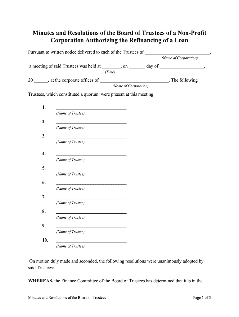 Appointment of Initial Directors and Adoption of Bylaws of  Form