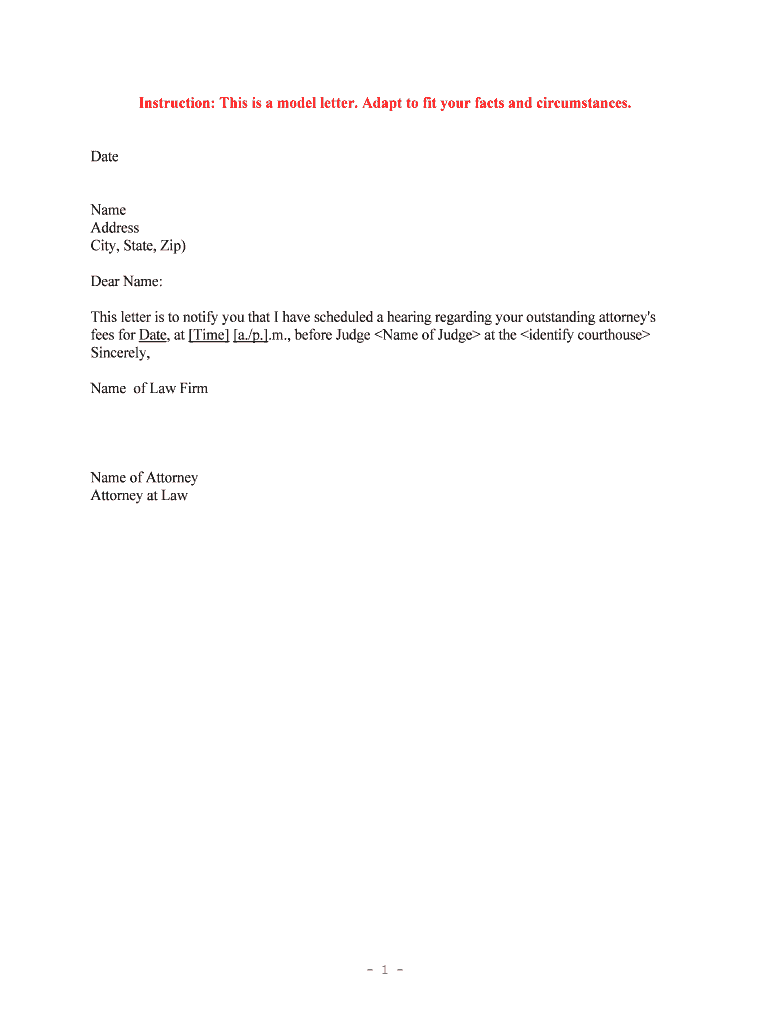 Sample Trustee Letter  Form