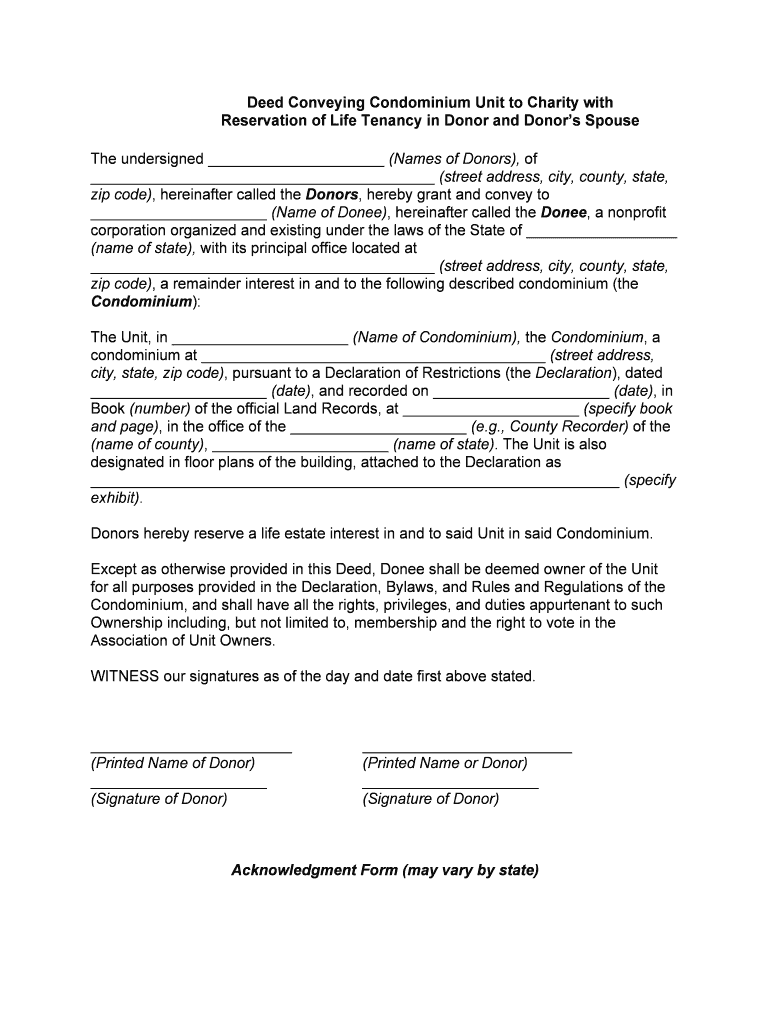 Donation of a Real Estate ID Law Office  Form