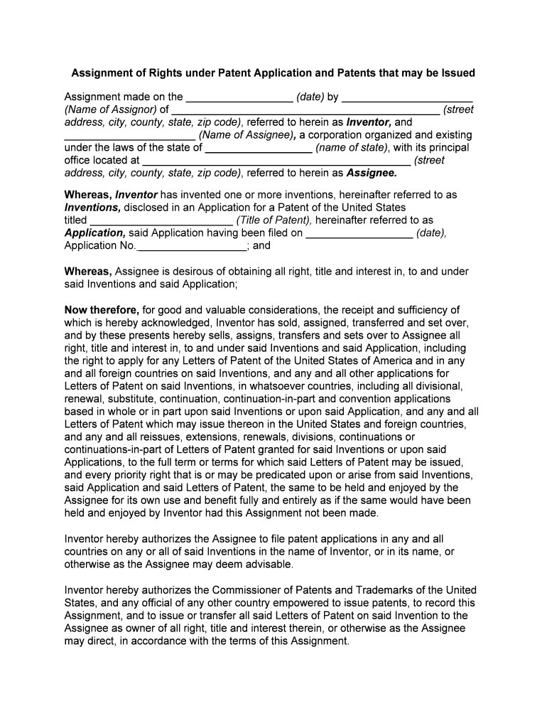 do patent assignments need to be notarized