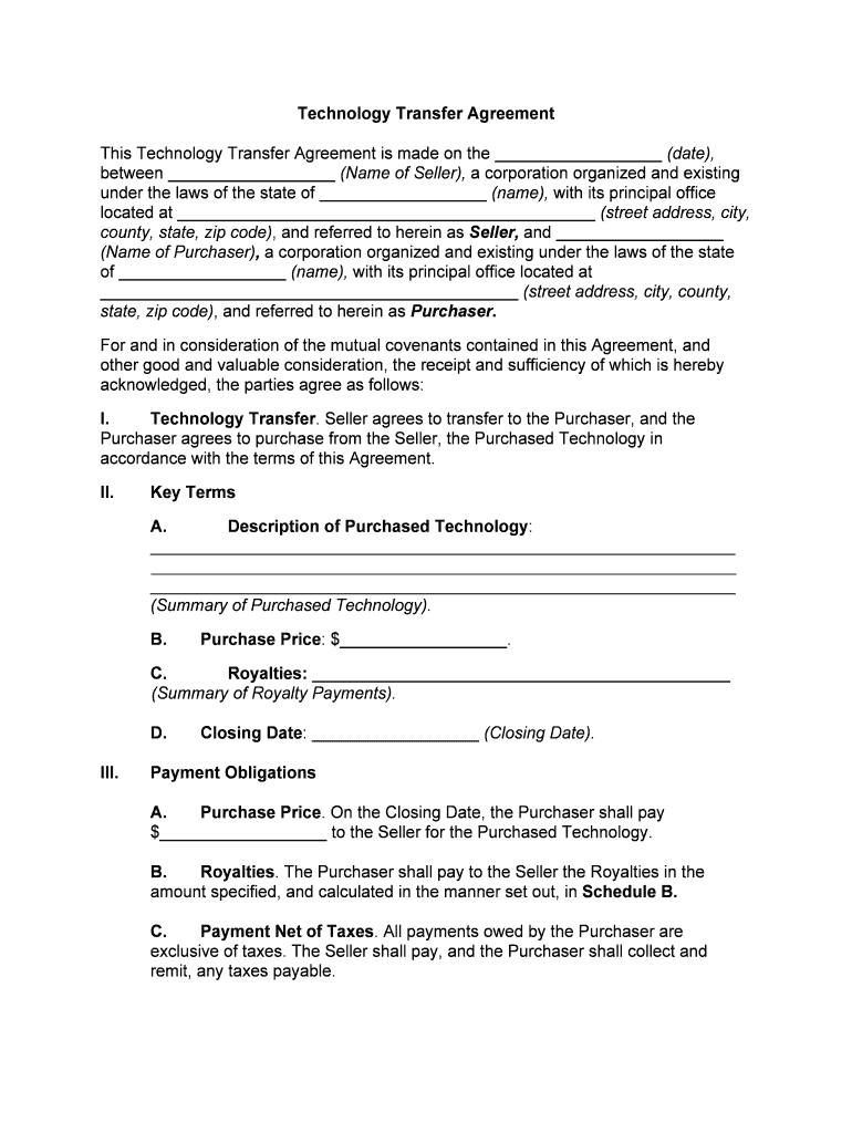 Form of Asset Purchase Agreement, Dated May 18 SEC Gov