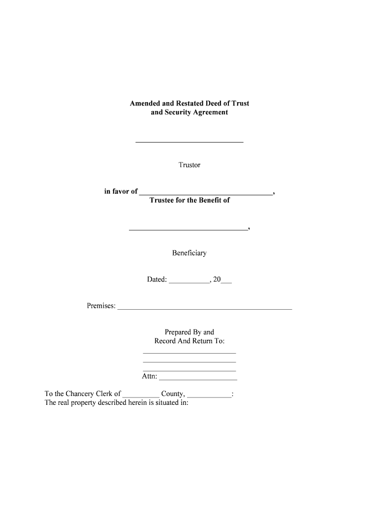 Virginia Amended and Restated Security Instrument DOC  Form