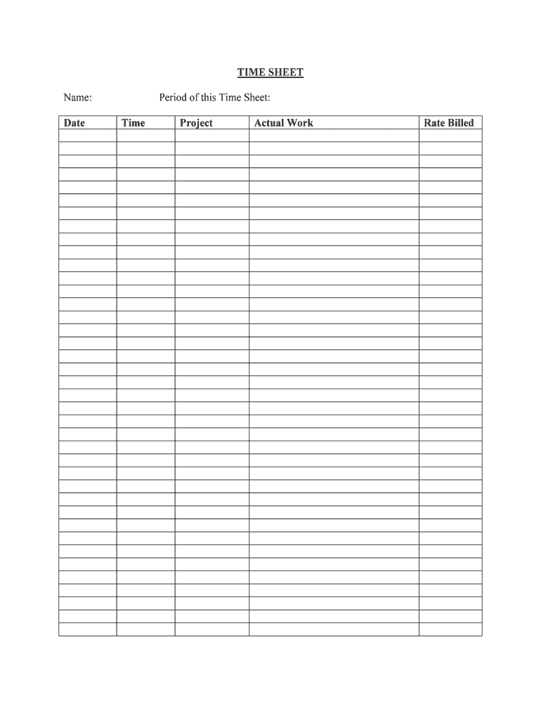 Time Sheet Reporting  Form