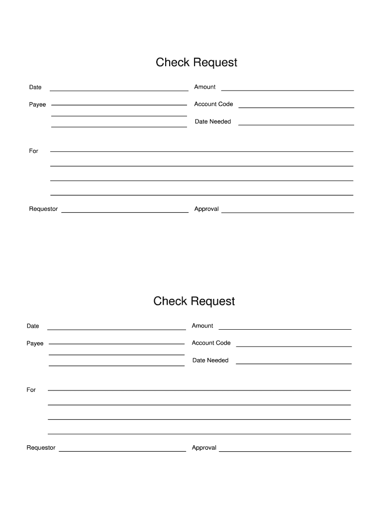 CHECK REQUEST FORM Requester Fills in Date of Request Pe