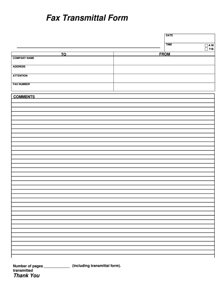 Letter of Transmittal Form SmartDraw