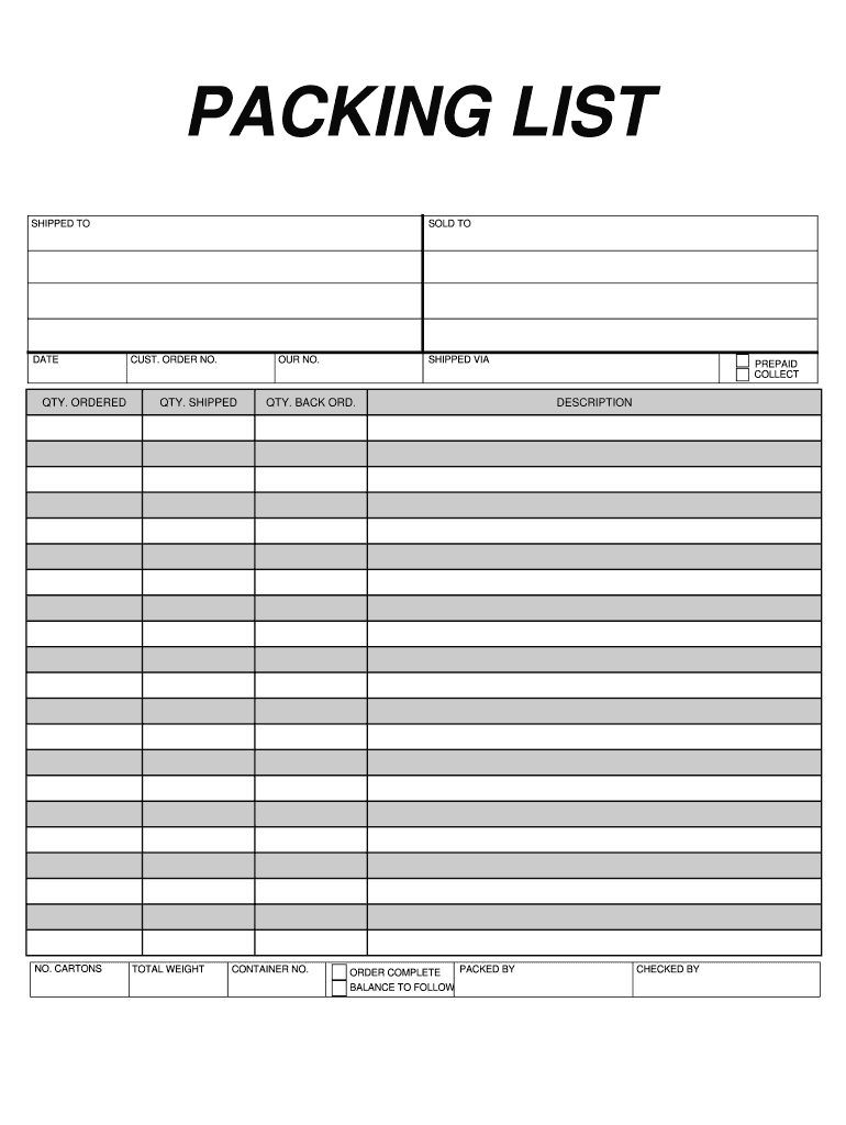 What is a Packing Slip? Definition 6 Main Components  Form