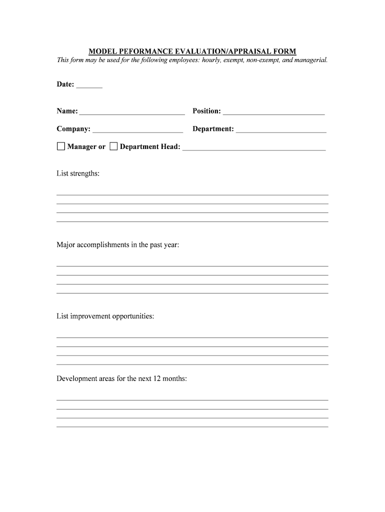 Performance Evaluation Form BAMSI