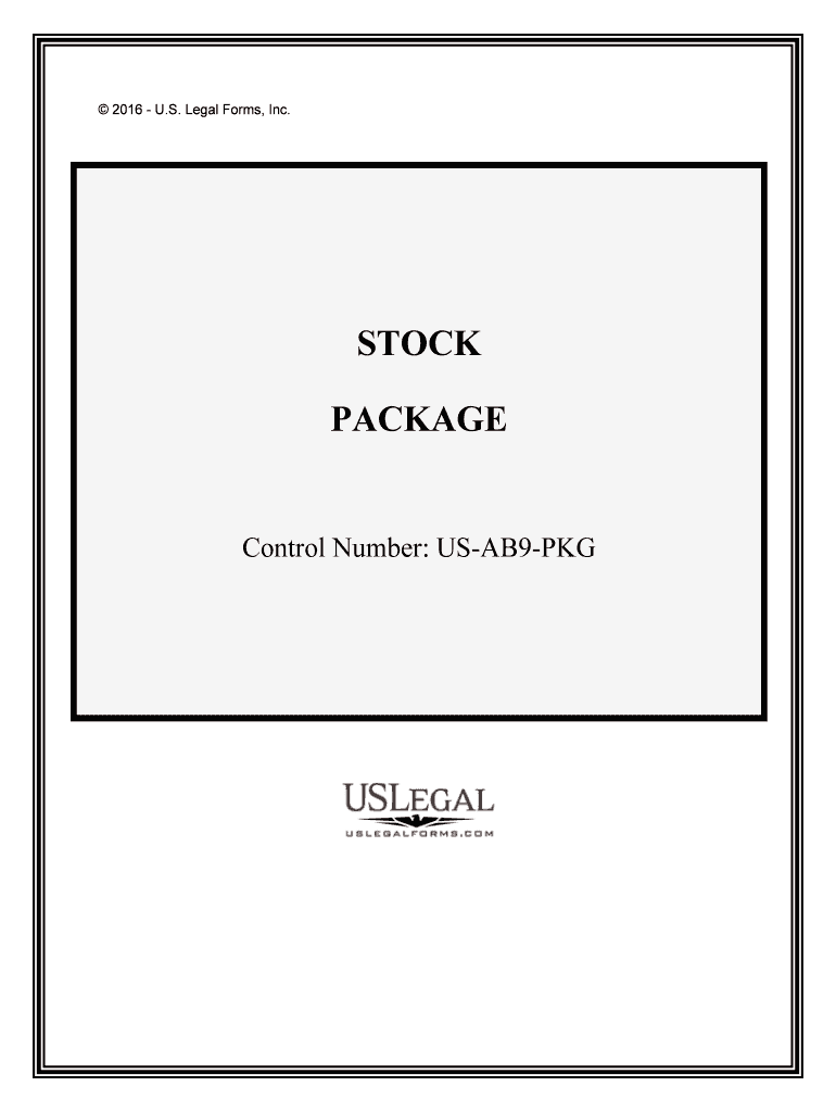 Control Number US AB9 PKG  Form