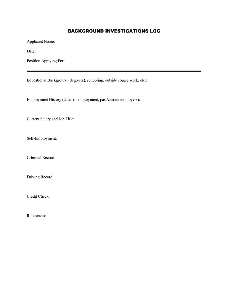 What Do Background Check Show and What Do People Look  Form