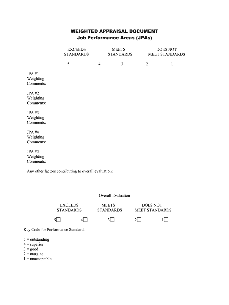 Appraisal Scoring System HR Toolbox  Form