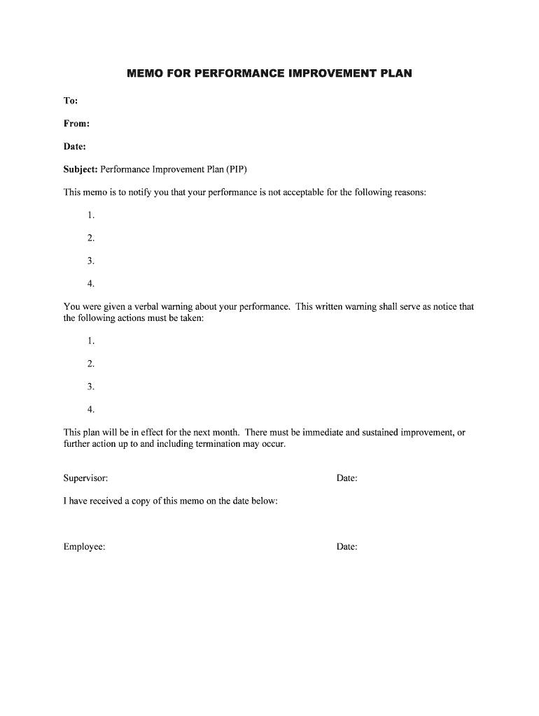 40 Performance Improvement Plan Templates &amp;amp; Examples