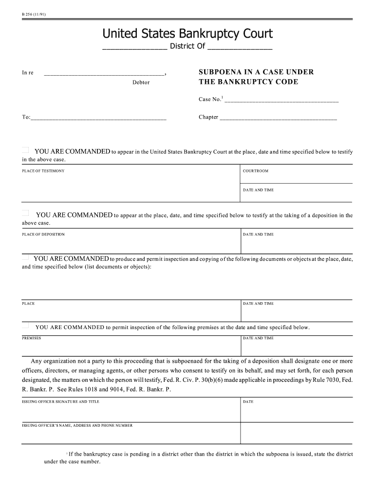 B 25 6 11 91  Form