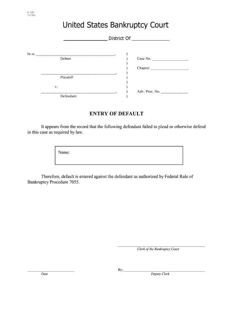 B 260  Form