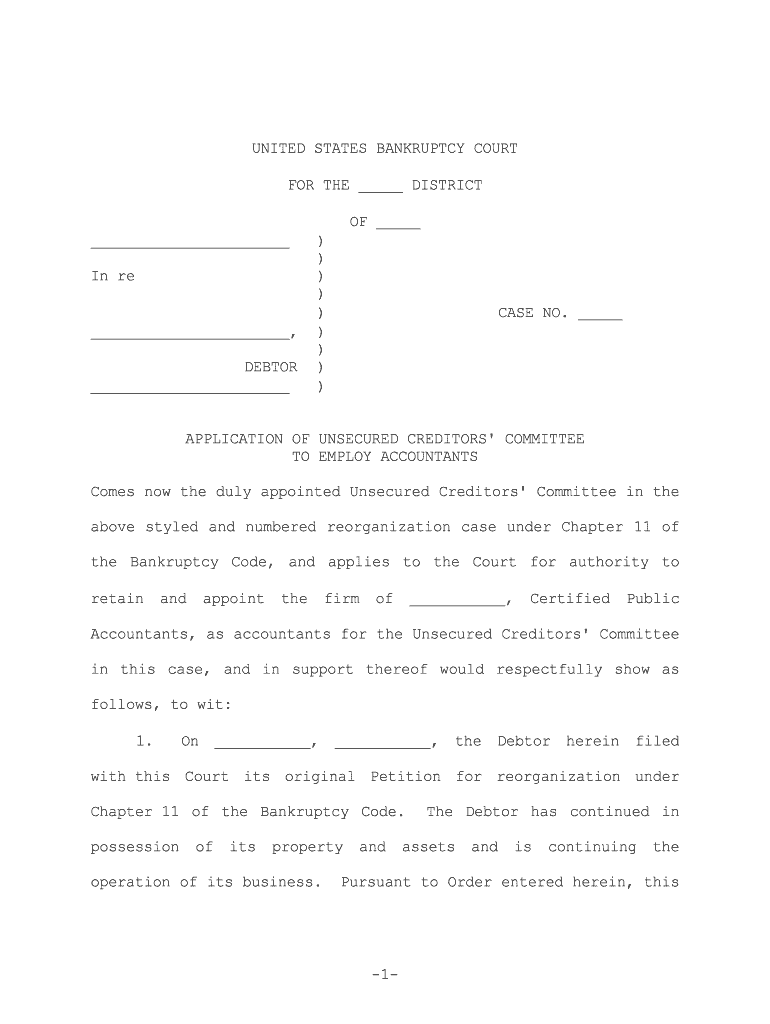 UNITED STATES BANKRUPTCY COURT DISTRICT of OREGON in Re  Form