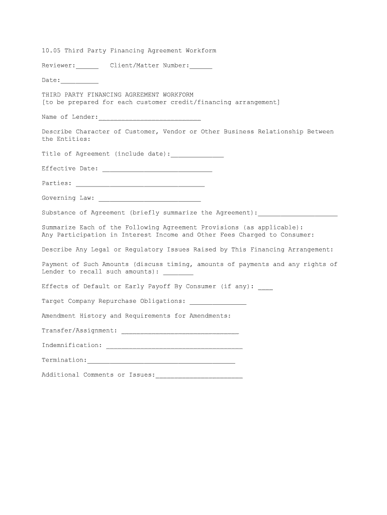 Finance Revenue Sharing Agreement SEC Gov  Form