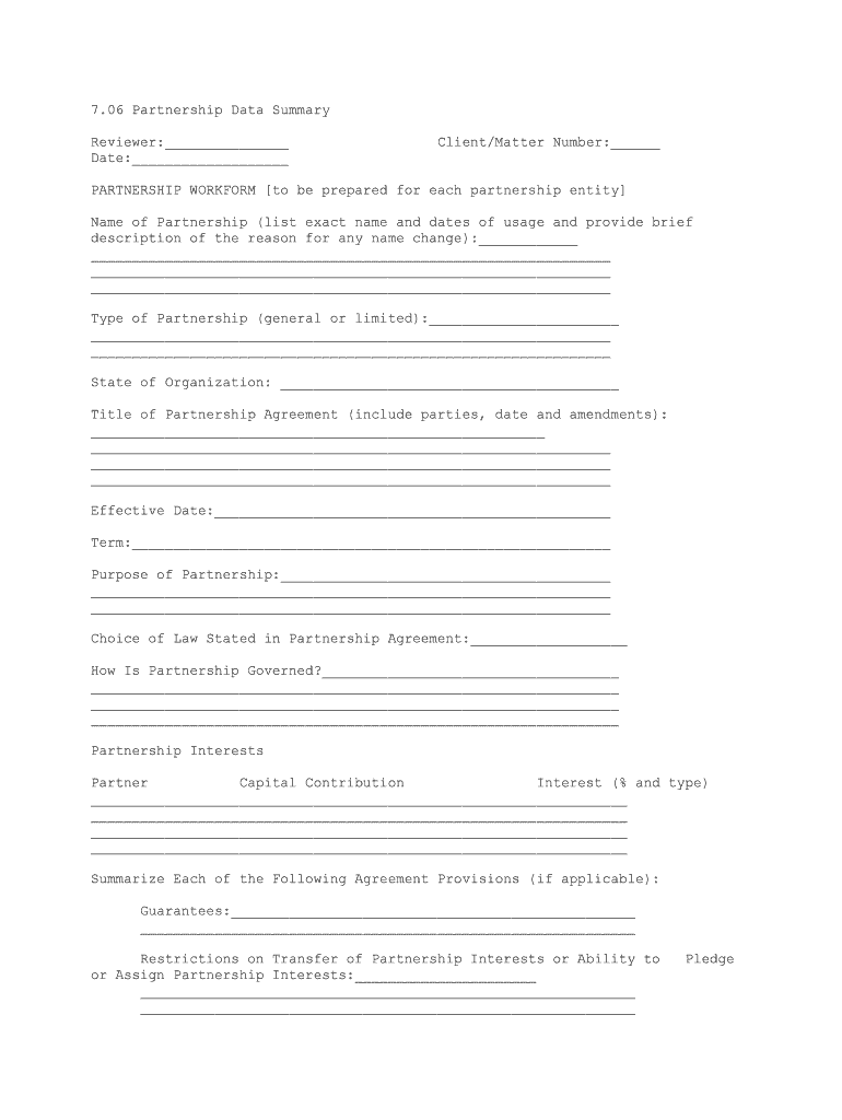 Your Partnership Income Tax Questions Answered  Form