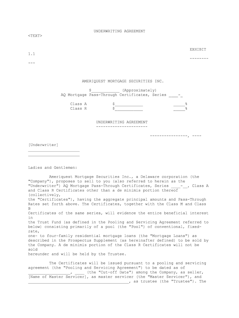 Pooling and Servicing Agreement National Consumer Law  Form