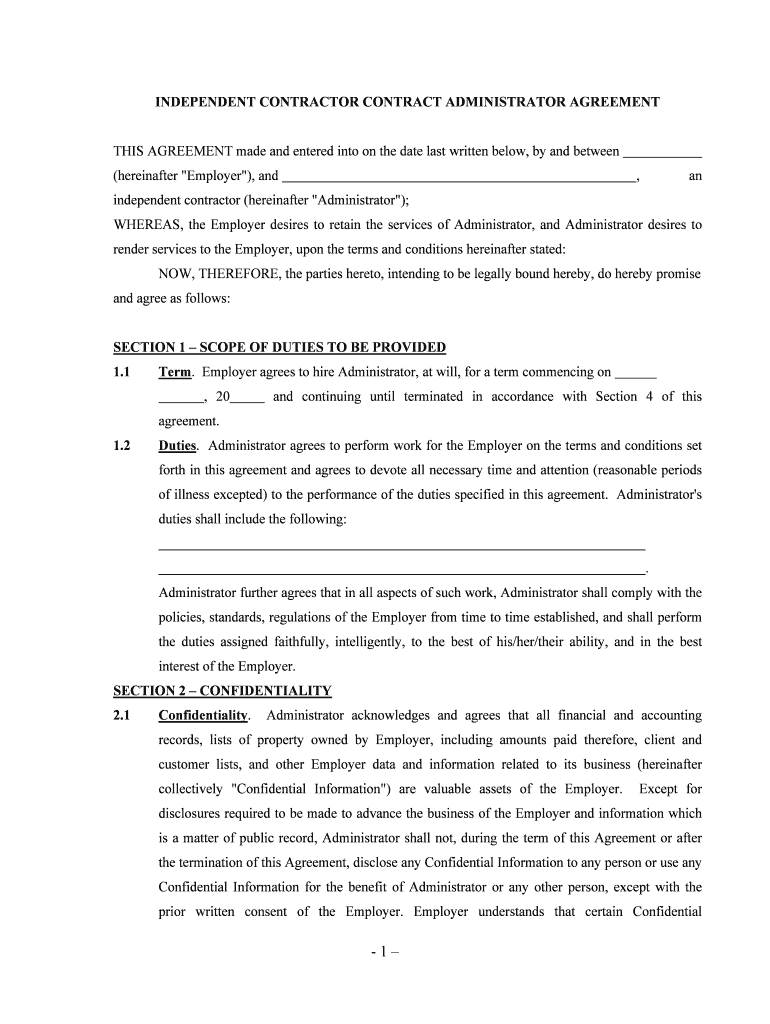 1 CLAIMS ADIMINSTRATION AGREEMENT THIS CLAIMS  Form