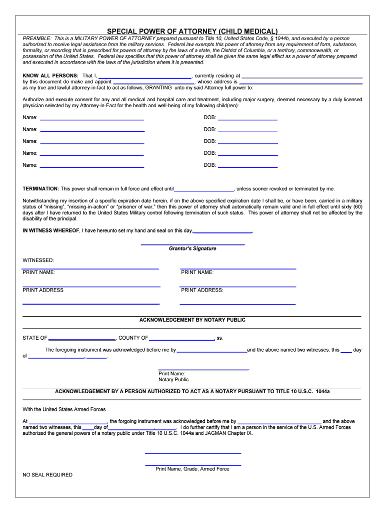 Possession of the United States  Form