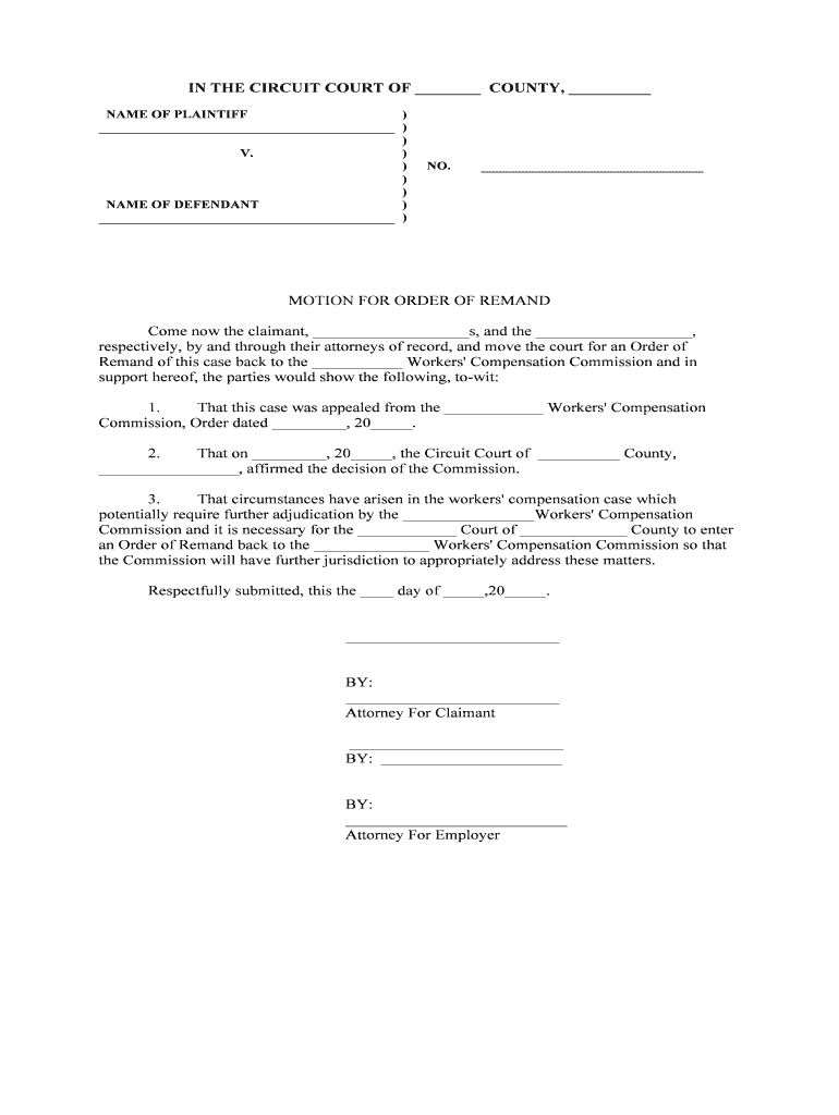 Remand Court Procedure Wikipedia  Form