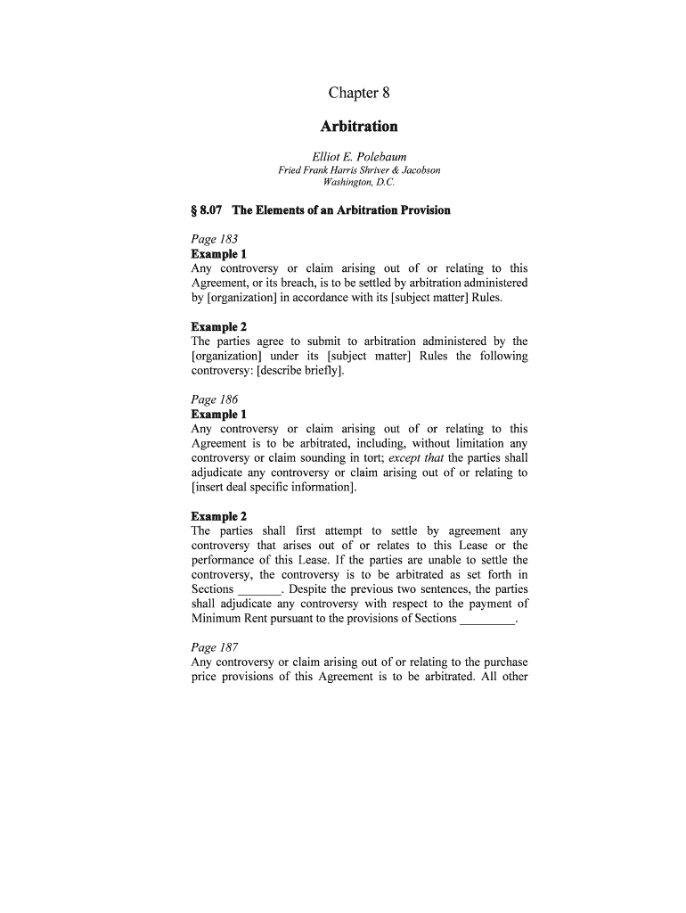 ARBITRATION under CHAPTER 11 of the NORTH AMERICAN TRADE  Form