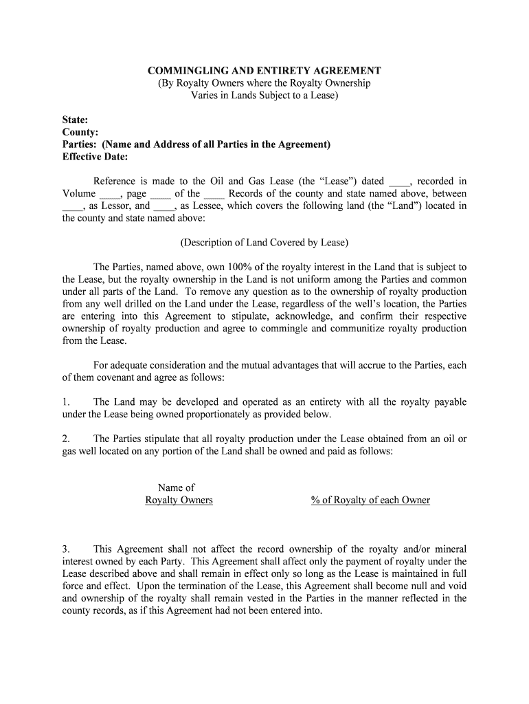 Silica Sand Lease and Mining Agreement, Dated as SEC Gov  Form