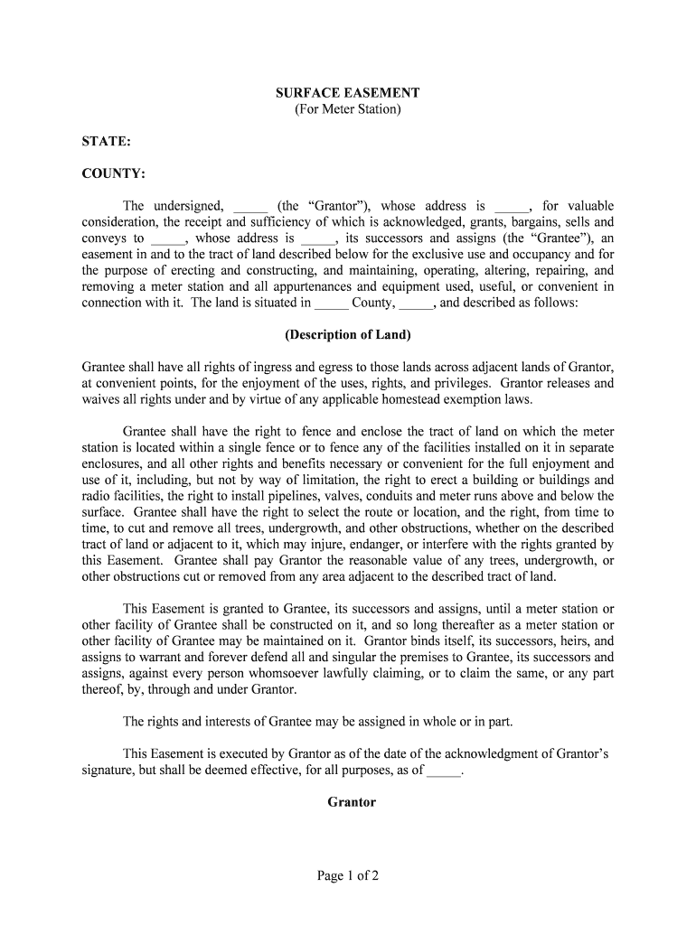 Easement Negotiation 101 the National Agricultural Law  Form