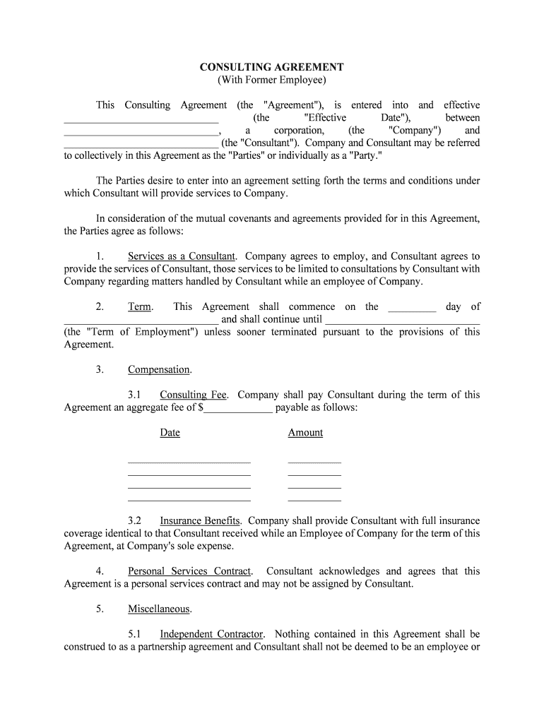 C5 84 Sample Consulting Agreement Iowa State University  Form