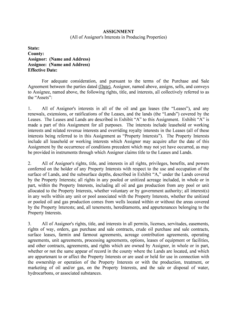 Amendment, Assignment and Assumption of Lease  Form