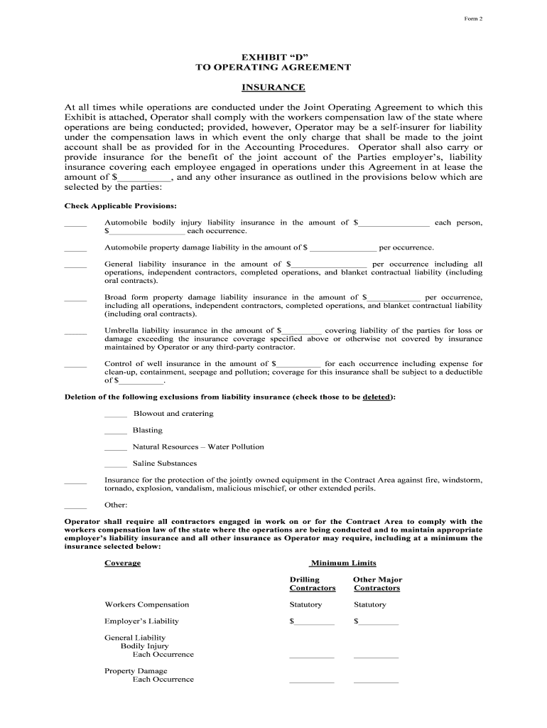 Fill and Sign the At All Times While Operations Are Conducted under the Joint Operating Agreement to Which This Form