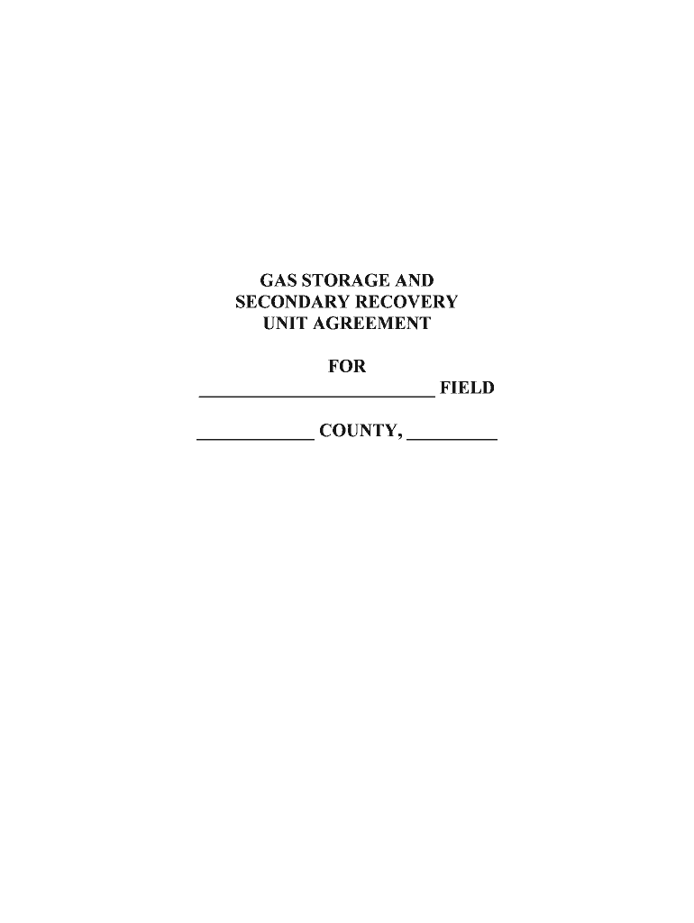 Unit Agreement PDF Mississippi State Oil &amp;amp; Gas Board  Form