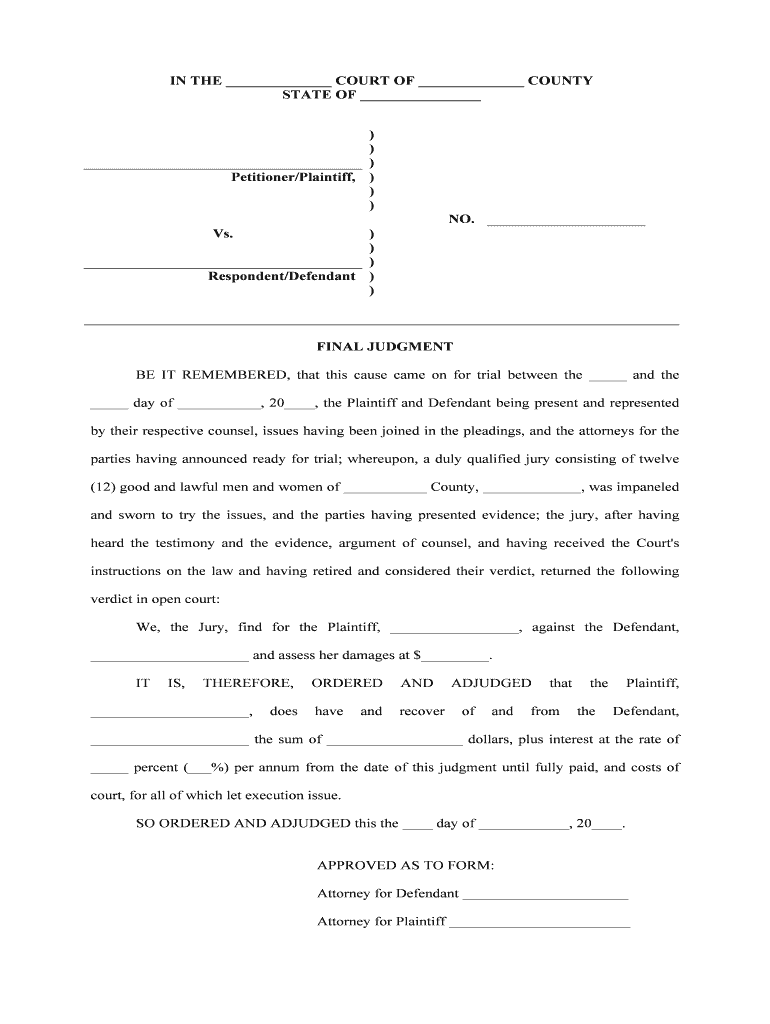 PLAINTIFFPETITIONER DEFENDANTRESPONDENT  Form