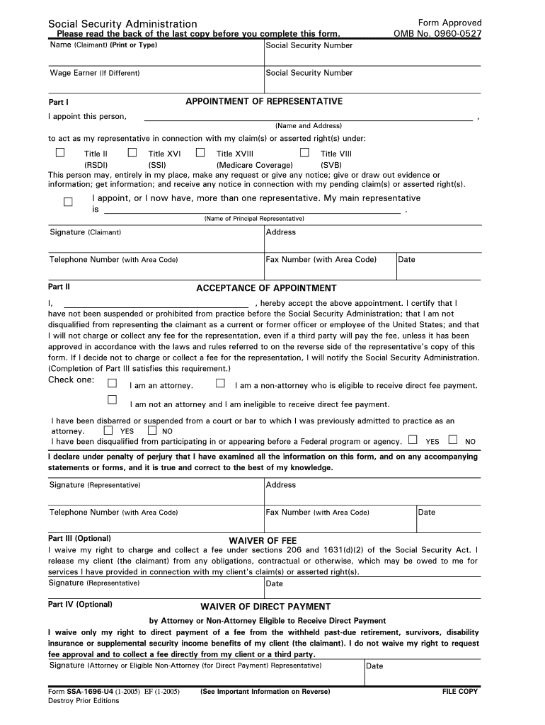 POMS RS 01403 043 Acceptable Copies of Forms W SSA