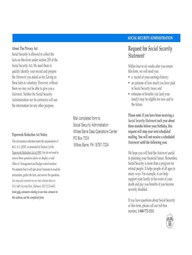 Social Security Act 205  Form