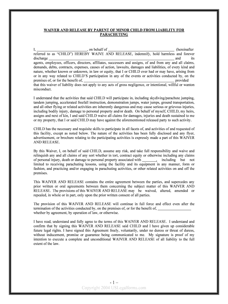 Agents, Employees, Officers, Directors, Affiliates, Successors and Assigns, of and from Any and All Claims,  Form