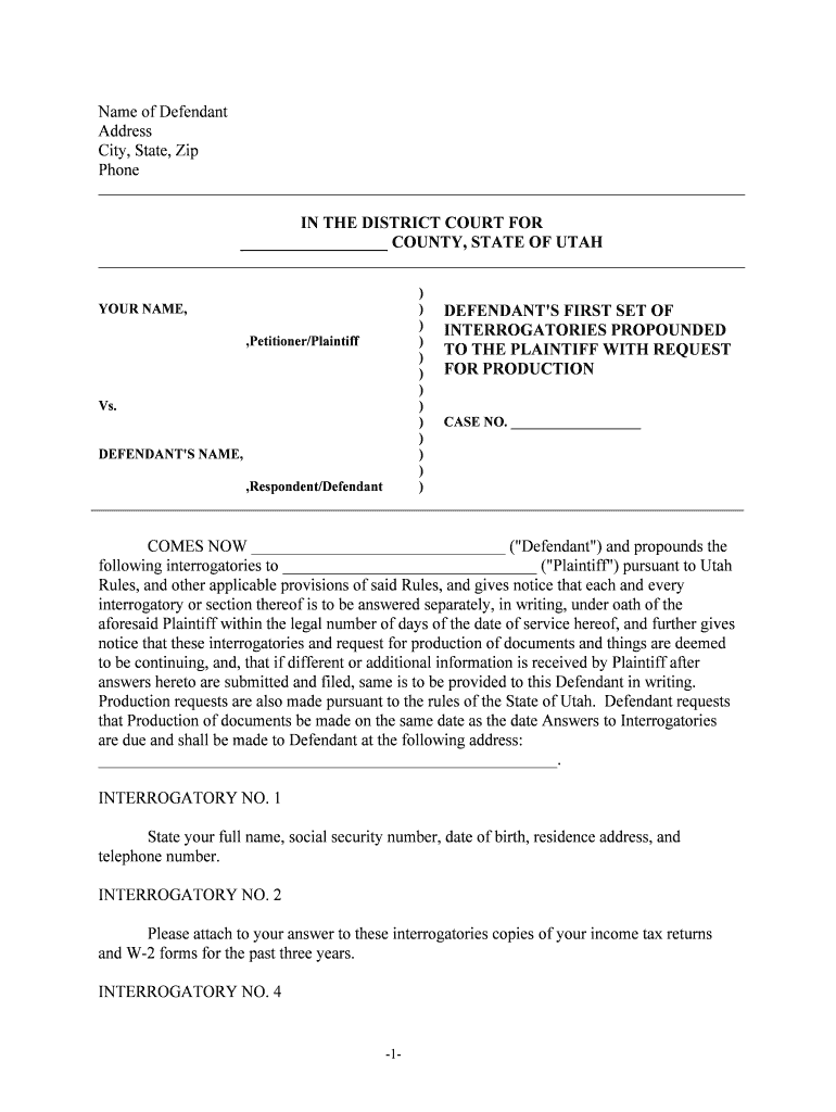Cover Sheet for Civil Filing Actions 66 Utah Courts  Form