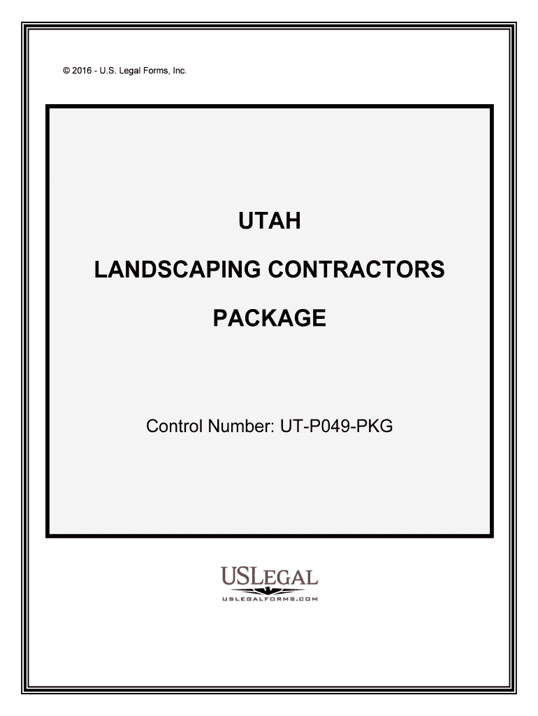 Control Number UT P049 PKG  Form