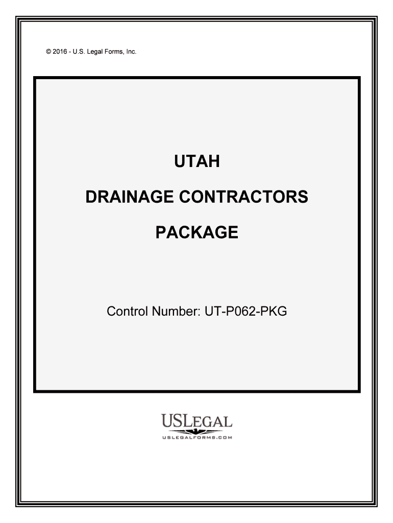 Control Number UT P062 PKG  Form