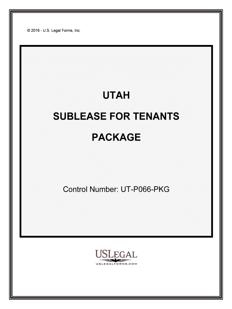 Control Number UT P066 PKG  Form